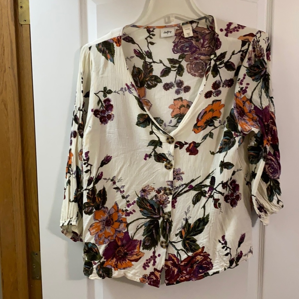 Button up floral shirt